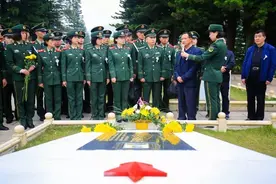 穿越时空的红色之约：武警某部机动第八支队开展清明前夕祭扫英烈活动图片