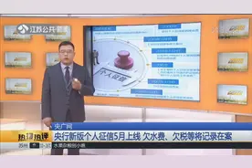 央行新版个人征信近期上线！欠水费、欠税等将记录在案视频封面