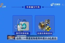 【动能转换看落实】山东：一季度实际使用外资31.5亿美元视频封面