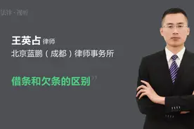 借条和欠条的区别视频封面