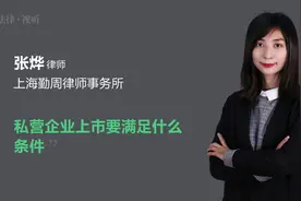 私营企业上市要满足什么条件视频封面