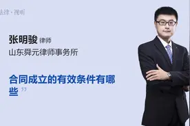 合同成立的有效条件有哪些视频封面