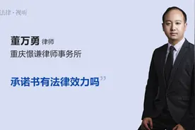 承诺书有法律效力吗视频封面