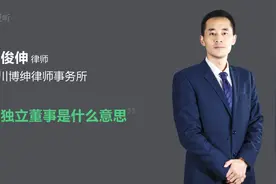 非独立董事是什么意思视频封面