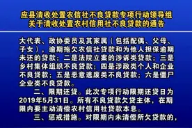 清收处置农村信用社不良贷款开始了！视频封面