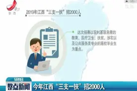 2019年江西“三支一扶”招2000人视频封面