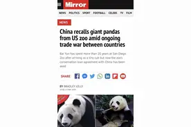 因为贸易战，中国召回在美大熊猫？英媒为了强蹭热点也是拼图片