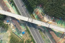 京雄城际铁路跨廊涿高速连续梁成功转体视频封面