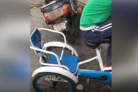 哈啰单车“失联”：被女子改成三轮童车视频封面