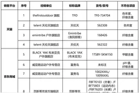 23款速干衣涉虚假宣传，骆驼、361°、阿迪达斯、耐克上榜图片