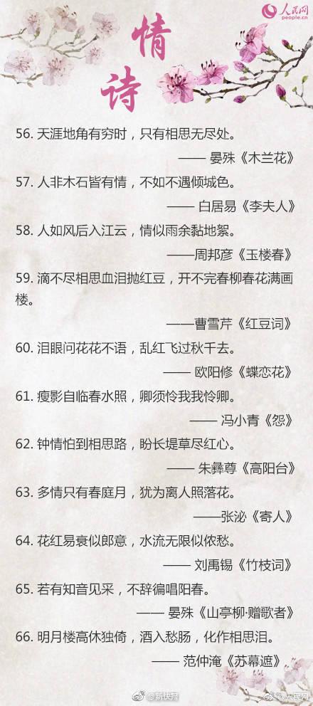 99句绝美情诗教你如何写情书