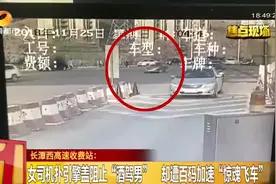 男子为逃避酒驾处罚 引擎上顶人开110码跑了10余公里视频封面