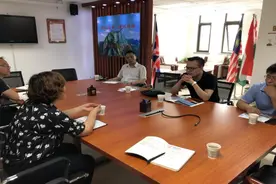 宁夏国圣食品有限公司总经理肖剑沣一行来渭南经开区中国酵素城考察图片