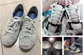 你的小白鞋脏了刷不干净？它来“拯救”你的小白鞋！擦一擦就干净图片