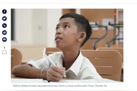 柬埔寨“网红”少年来华求学：中文很难 但我想去北京读大学图片