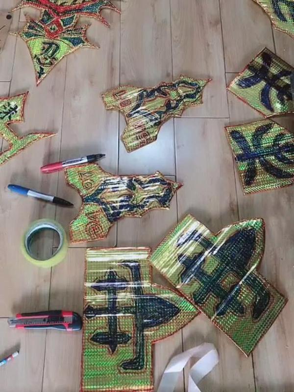 幼儿园举办时装节，爸爸用硬纸板做铠甲，成果是要逼疯其他家长？