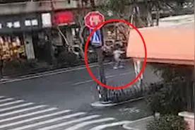 货车碰掉店招，女子挡车理论被碾压身亡视频封面
