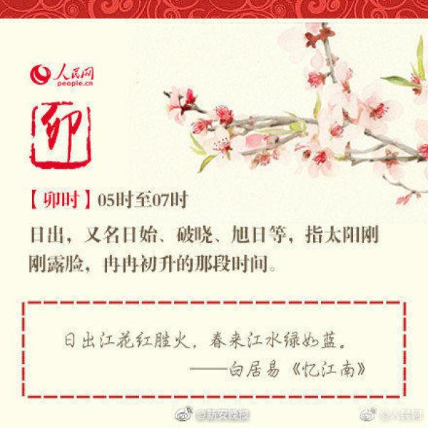 全国十二时辰，你出生在几时？