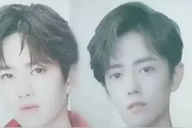 肖战王一博帅极了！两人照片重叠之后，网友：“男版”鞠婧祎啊图片