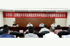 市司法局召开营商环境建设专项巡察进驻座谈会图片