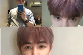 孙坚挑战夏日粉新发色，男人精致起来太吓人，孙坚整容了吗？图片