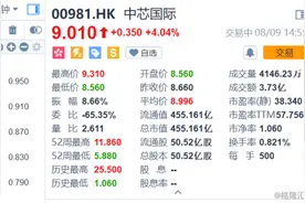 中芯国际（00981.HK）:净利润同比下降64%，股价不跌反涨是为何呢？图片