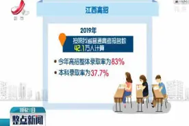 江西高招结束 本科录取率为37.7%