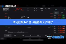 【财富连线】净利狂飙140倍A股养鸡大户赚了视频封面