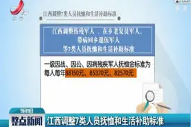 江西调整7类人员抚恤和生活补助标准视频封面