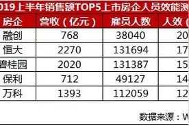 资色·人效测评丨哪家房企员工最能赚钱：腰部房企“战斗力”高于龙头房企图片