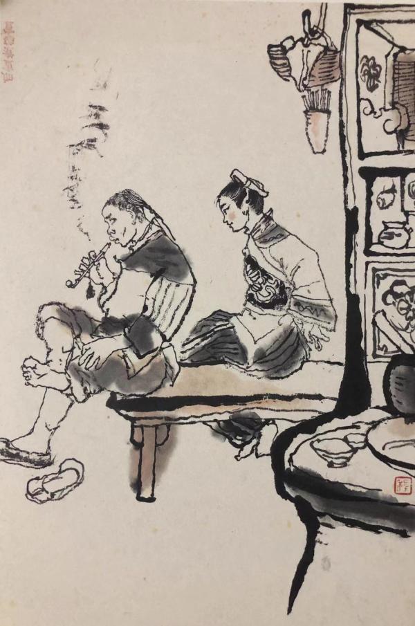 108幅程十发绘《阿Q画传》原作，首次“回乡”完整呈现