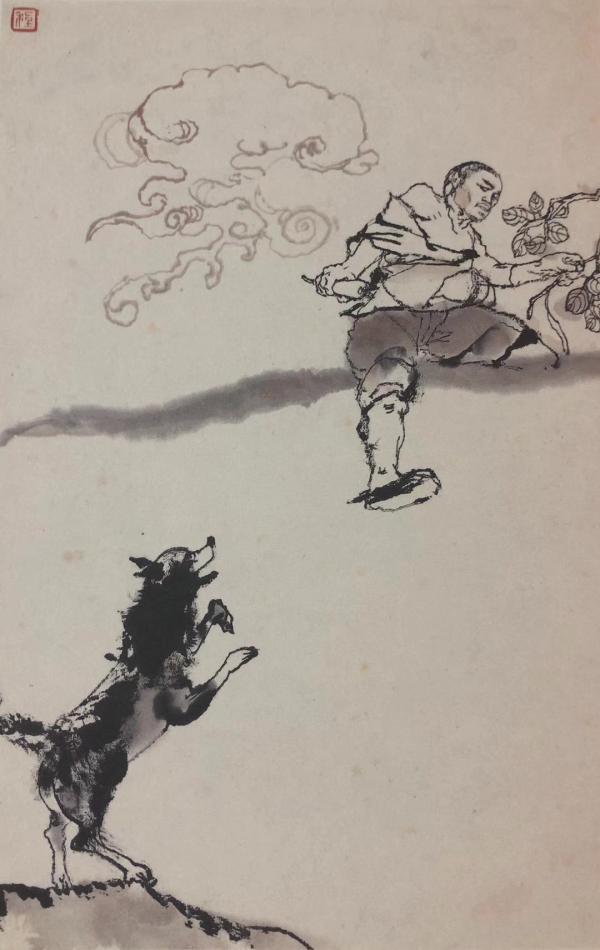 108幅程十发绘《阿Q画传》原作，首次“回乡”完整呈现