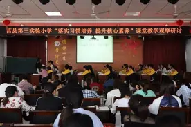 莒县三小：“落实习惯培养 提升核心素养”主题教研活动举行图片