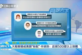 大框眼镜成美颜“标配”，中消协友情提示：近视500度以上别戴！