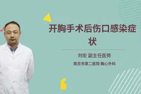 开胸手术后伤口感染症状视频封面