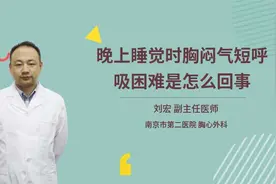 晚上睡觉时胸闷气短呼吸困难是怎么回事视频封面