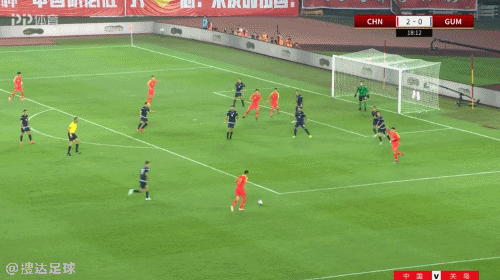 国足世预赛7-0大胜关岛：杨旭“大四喜”，武磊艾克森进球