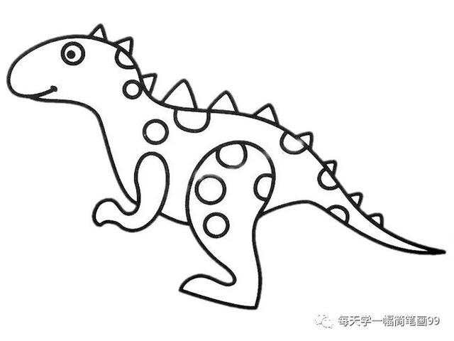 每天学一幅简笔画--恐龙简笔画轻松学