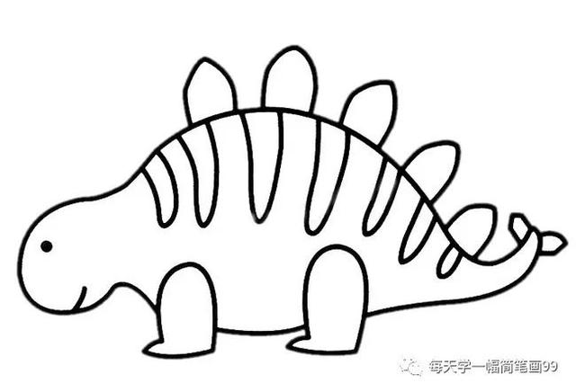 每天学一幅简笔画--恐龙简笔画轻松学