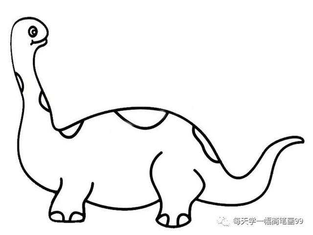 每天学一幅简笔画--恐龙简笔画轻松学