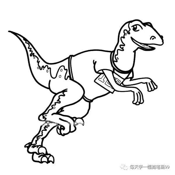 每天学一幅简笔画--恐龙简笔画轻松学