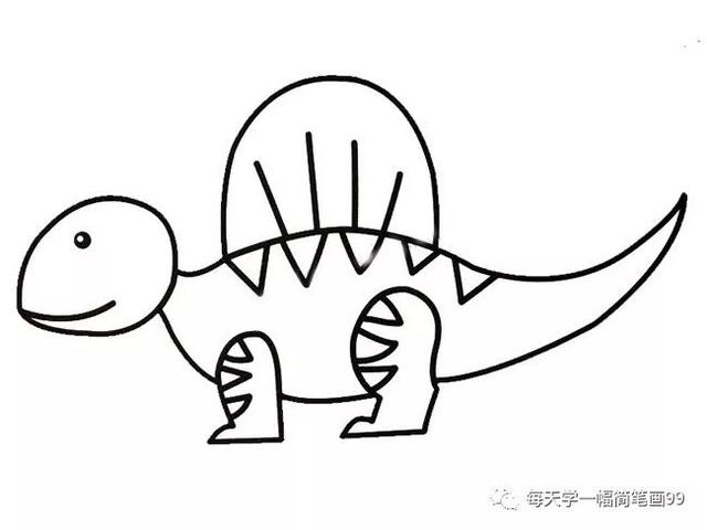 每天学一幅简笔画--恐龙简笔画轻松学