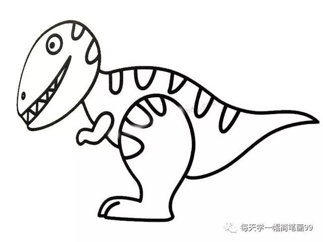 每天学一幅简笔画--恐龙简笔画轻松学