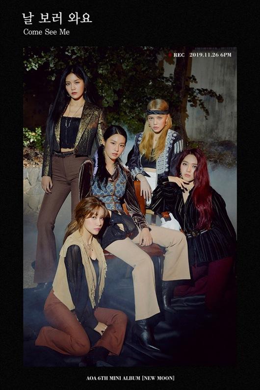 AOA将于26日发表迷你6辑《NEW MOON》5人组化身“月亮猎人”从新出发