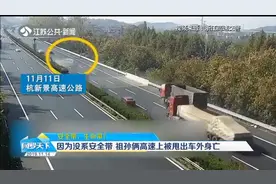 痛心！因为没系安全带，祖孙俩高速上被甩出车外身亡