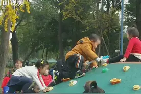 太阳出来好安逸  公园里喝茶晒太阳的市民打堆堆视频封面