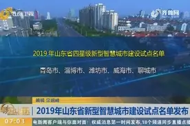 2019年山东省新型智慧城市建设试点名单公布，青岛、淄博等上榜视频封面