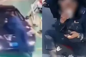 河北保定一黑车司机将运管人员顶在车头推行后逃逸，警方：已刑拘