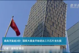 最高浮盈逾3倍！国家大基金开始退出三只芯片龙头股视频封面