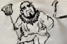 大学生卫生纸上画水浒108将